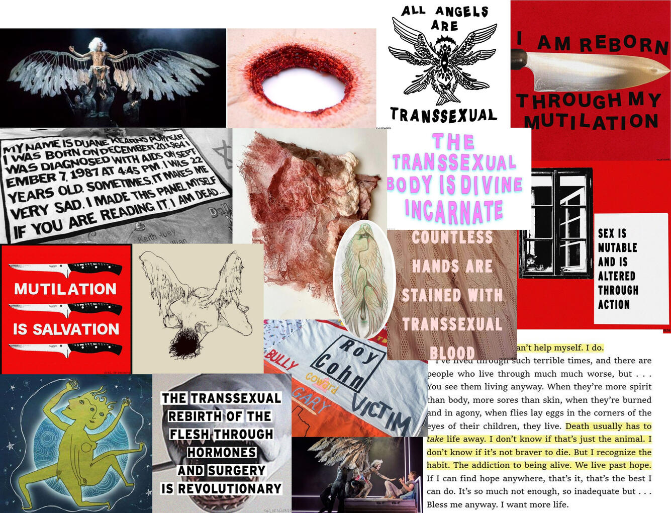Research collage