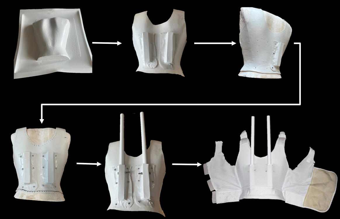 Steps of making the structure